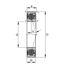 FAG Spindellager - HCB71907-C-2RSD-T-P4S