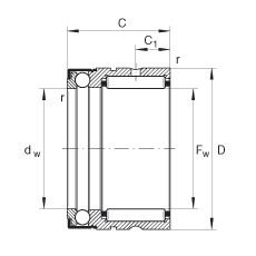 FAG Nadel-Axialkugellager - NX35-Z-XL