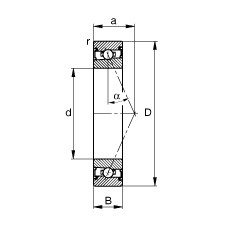 FAG Spindellager - HSS71907-E-T-P4S