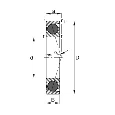 FAG Spindellager - HCB7206-C-T-P4S