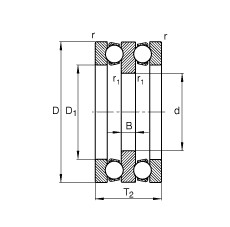 FAG Axial-Rillenkugellager - 52308