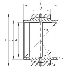 FAG Radial-Gelenklager - GE32-LO