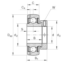 FAG Spannlager - GRAE30-XL-NPP-B-FA125