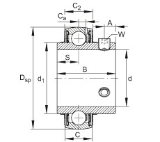 FAG Spannlager - UC206-20