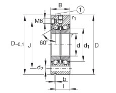 FAG Axial-Schrägkugellager - ZKLF3080-2Z-XL