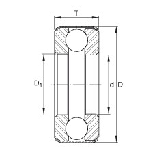 FAG Axial-Rillenkugellager - D14