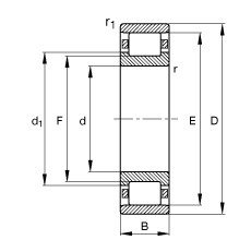 FAG Zylinderrollenlager - N206-E-XL-TVP2