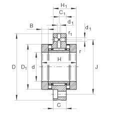 FAG Nadel-Axial-Zylinderrollenlager - ZARF30105-TV