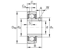 roulements GAY008-NPP-B-AS2/V INA