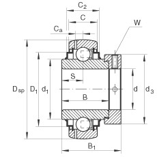 Bantalan GE90-KRR-B INA