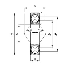 FAG Vierpunktlager - QJ206-XL-MPA