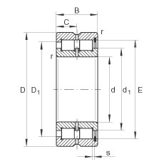 Bantalan SL185011 INA