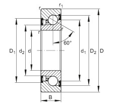 FAG Axial-Schrägkugellager - BSB3062-2Z-SU