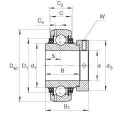 المحامل GE50-KTT-B INA