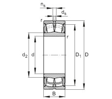 FAG Abgedichtete Pendelrollenlager - WS22206-E1-XL-2RSR