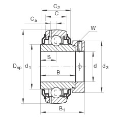 المحامل GE35-KRR-B-2C INA