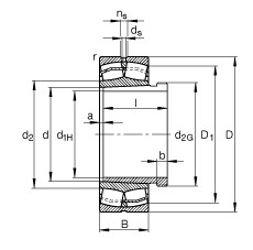 Rolando 24180-B-K30 + AH24180-H FAG