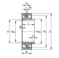 Подшипник 241/560-B-K30-MB + AH241/560-H FAG