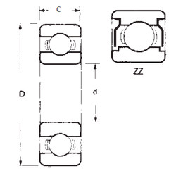 Bantalan 6017ZZ FBJ