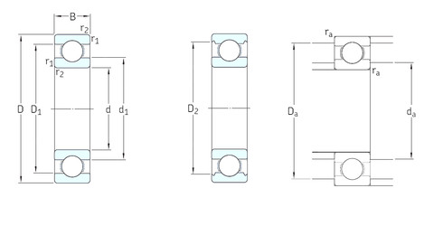 roulements 618/8 SKF