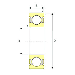 Bantalan 619/5-ZZ ISB