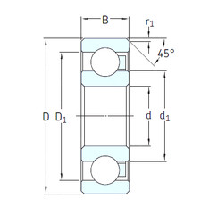 Bantalan 607/HR22Q2 SKF