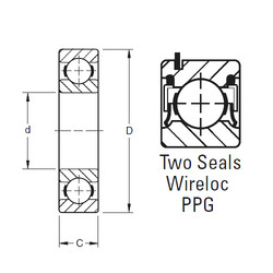 roulements W308PPG Timken