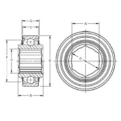 roulements W208KRR8 Timken