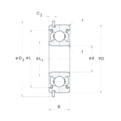 Bantalan 607ZZNR NMB