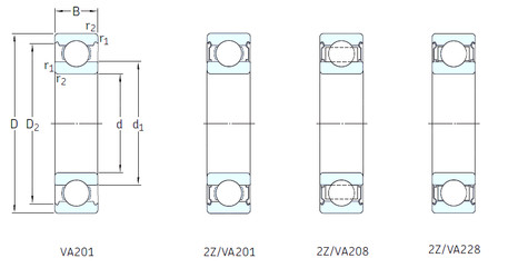 підшипник 6313/VA201 SKF