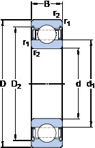 підшипник 6312-2Z/VA208 SKF