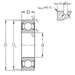 Bantalan 6024-2Z-N NKE