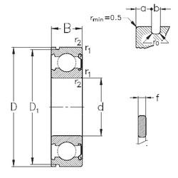 Bantalan 6020-Z-NR NKE