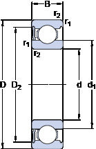 підшипник 634-RS1 SKF