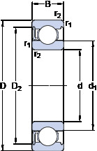 Подшипник 634-RZ SKF