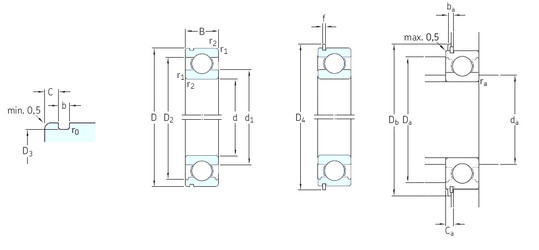 підшипник 6314N SKF