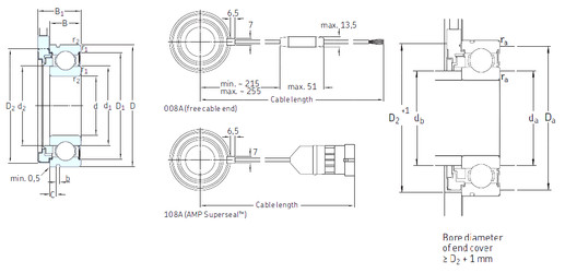 Bantalan BMO-6206/064S2/UA108A SKF