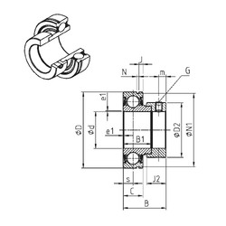 Bantalan CES209-27 SNR