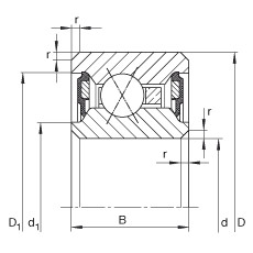 Bantalan CSXU080-2RS INA