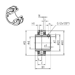 Bantalan CUC208 SNR