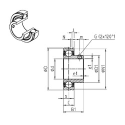 Bantalan CUS205-15 SNR