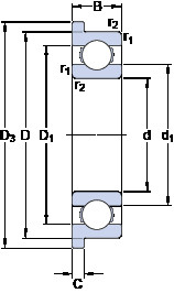 roulements W 61902 R SKF