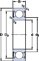 roulements W 602 X-2ZS SKF