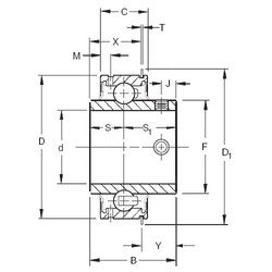 Bantalan ER55 Timken