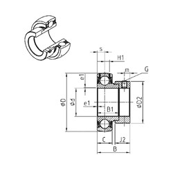 Bantalan ES207G2 SNR