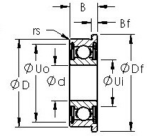 roulements F696HZZ AST