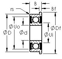 Bantalan F697H-2RS AST