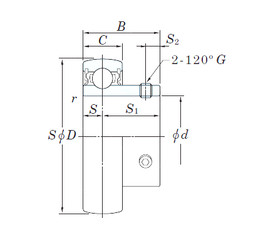 підшипник UC308-24 KOYO