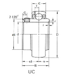 підшипник UC208 CRAFT