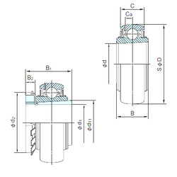 roulements UK309+H2309 NACHI